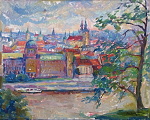 A Summer in Prague, 40x50, oil painting