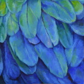 Modrav prka, 100x100, oil painting