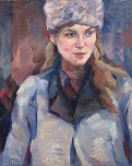 Dívka z filmu, 50x40, oil painting
