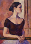 Baletka-ekajc, 70x50, oil painting