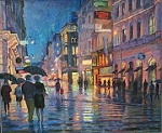 * An Impression of Vienna, 120x100, oil painting