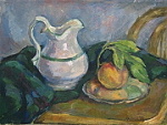 Still Life with a Peach, 40x30, oil painting